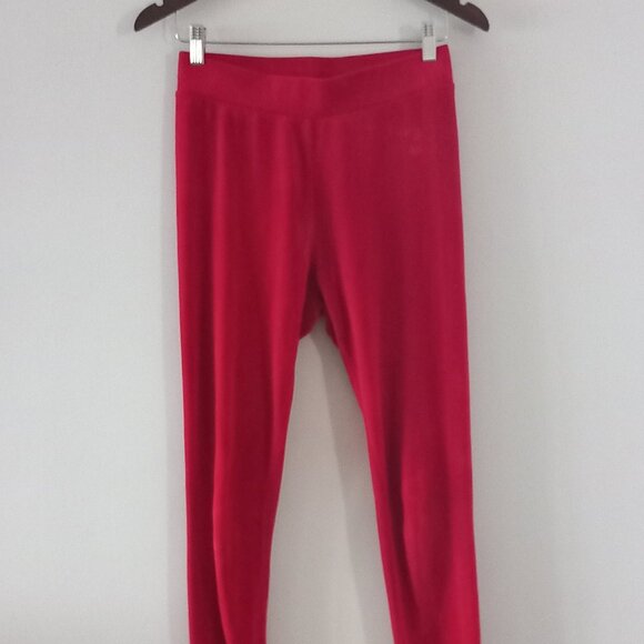 JUICY COUTURE cherry red velour leggings - Picture 4 of 10